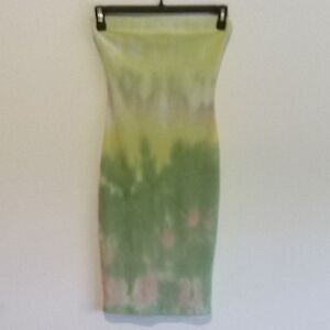Tie-Dye Strapless Dress